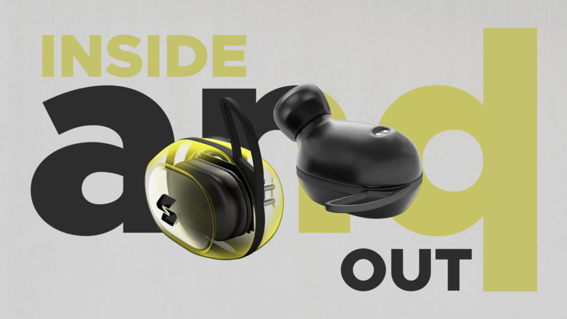 multi view of earbuds